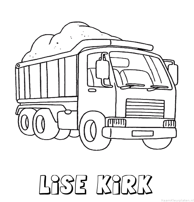 Lise kirk vrachtwagen kleurplaat